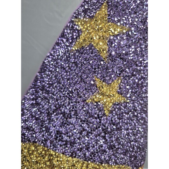 Witches Hat Pillow Decorative  Halloween Rhinestones By Sparkles Home New - Picture 2 of 7